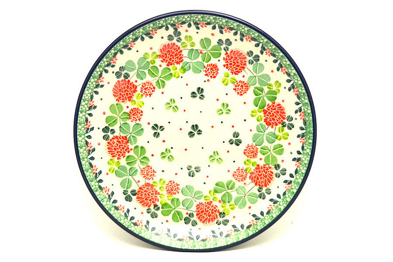 Ceramika Artystyczna Polish Pottery Plate - Salad/Dessert (7 3/4") - Lucky Charm 086-3239a (Ceramika Artystyczna)