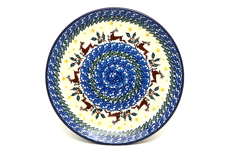 Polish Pottery Plate - Salad/Dessert (7 3/4") - Prancer