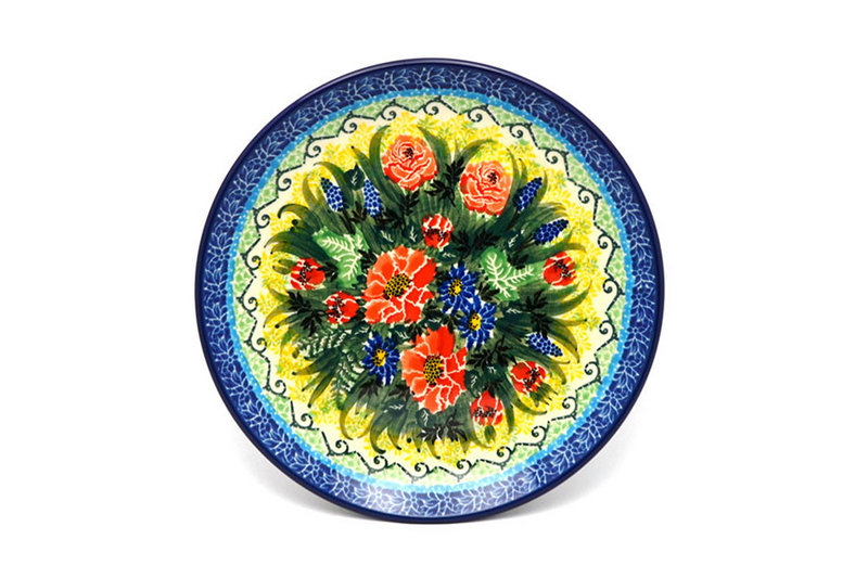 Ceramika Artystyczna Polish Pottery Plate - Salad/Dessert (7 3/4") - Unikat Signature U4610 086-U4610 (Ceramika Artystyczna)