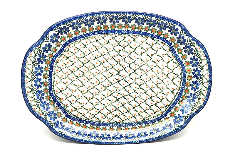 Ceramika Artystyczna Polish Pottery Platter - Oval - Primrose 684-854a (Ceramika Artystyczna)