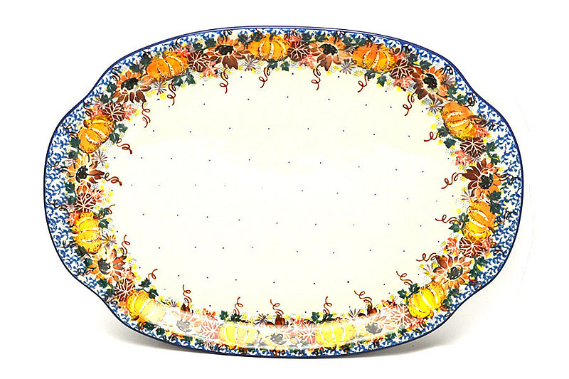 Polish Pottery Platter - Oval - Unikat Signature - U4741