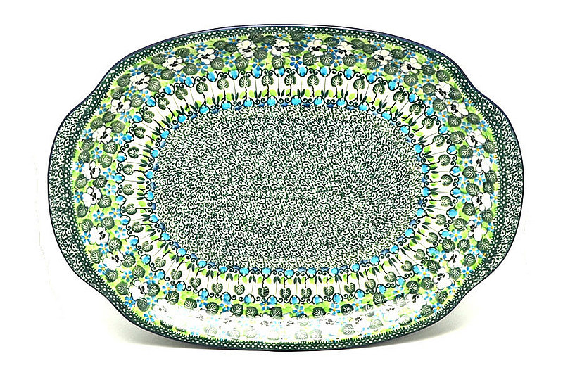 Ceramika Artystyczna Polish Pottery Platter - Oval - Unikat Signature - U4795 684-U4795 (Ceramika Artystyczna)