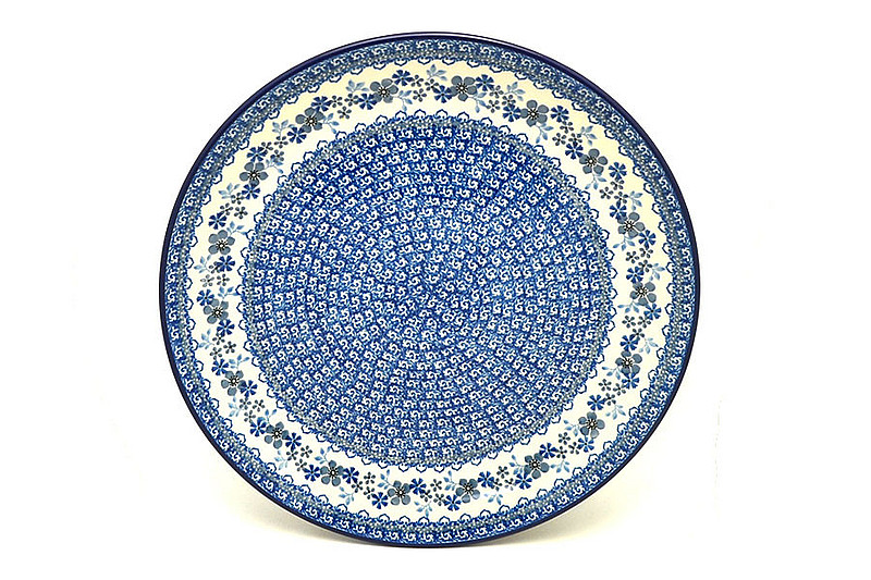 Ceramika Artystyczna Polish Pottery Platter - Round (12 1/4") - Blue Horizon 256-2333a (Ceramika Artystyczna)