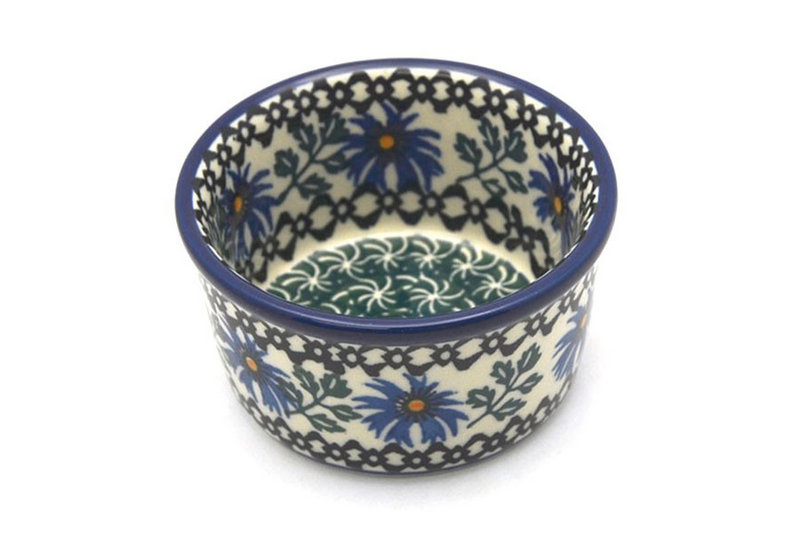Ceramika Artystyczna Polish Pottery Ramekin - Blue Chicory 409-976a (Ceramika Artystyczna)