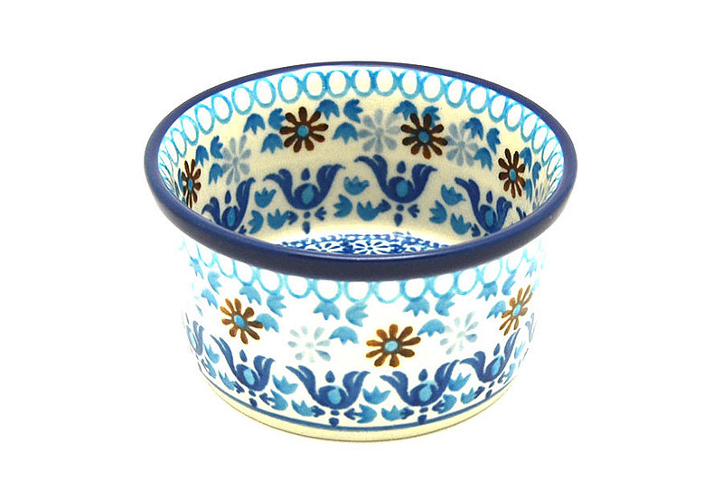 Ceramika Artystyczna Polish Pottery Ramekin - Blue Yonder 409-2187a (Ceramika Artystyczna)