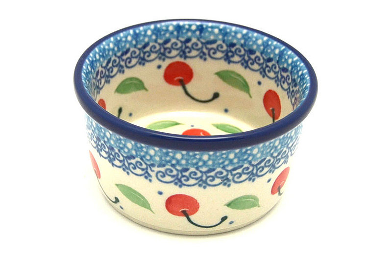 Ceramika Artystyczna Polish Pottery Ramekin - Cherry Pie 409-2715a (Ceramika Artystyczna)
