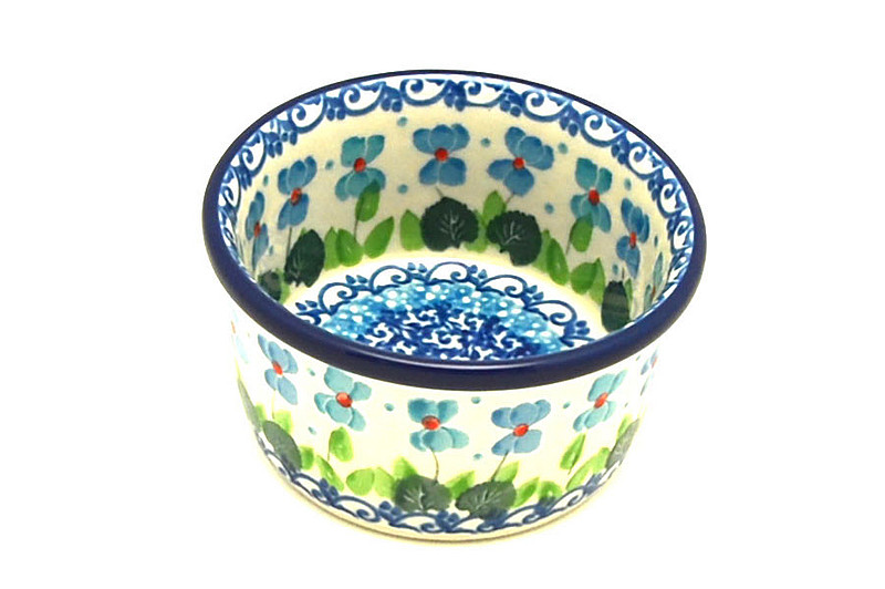Ceramika Artystyczna Polish Pottery Ramekin - Dutch Iris 409-2668a (Ceramika Artystyczna)