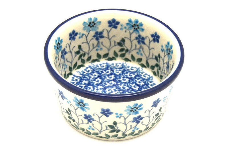 Ceramika Artystyczna Polish Pottery Ramekin - Georgia Blue 409-2785a (Ceramika Artystyczna)
