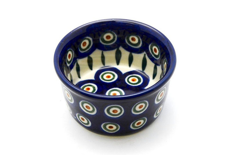 Ceramika Artystyczna Polish Pottery Ramekin - Peacock 409-054a (Ceramika Artystyczna)