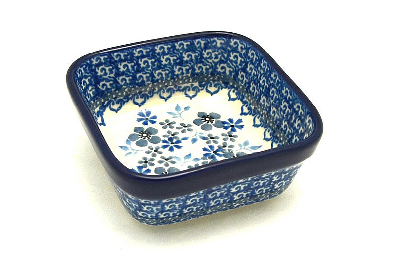 Ceramika Artystyczna Polish Pottery Ramekin - Square - Blue Horizon 428-2333a (Ceramika Artystyczna)