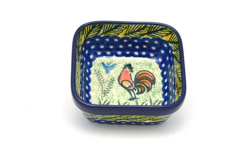 Ceramika Artystyczna Polish Pottery Ramekin - Square - Unikat Signature - U2663 428-U2663 (Ceramika Artystyczna)