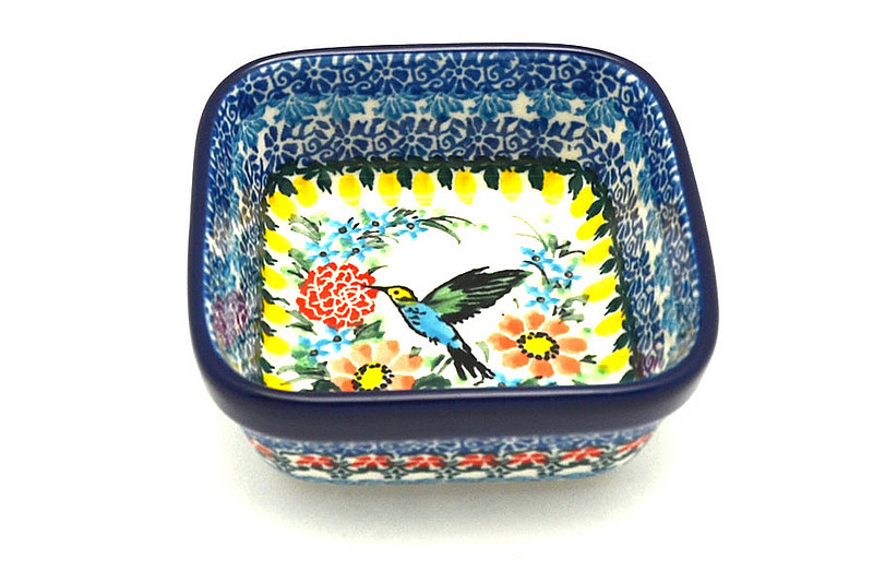 Ceramika Artystyczna Polish Pottery Ramekin - Square - Unikat Signature - U3357 428-U3357 (Ceramika Artystyczna)