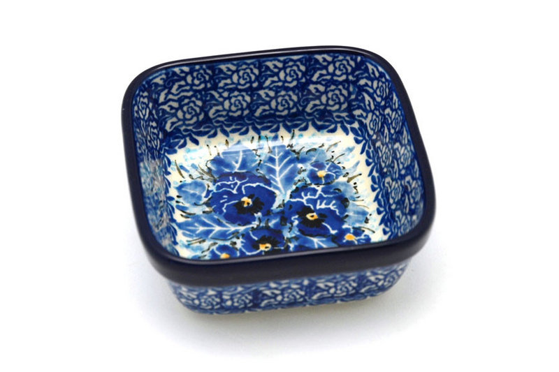 Ceramika Artystyczna Polish Pottery Ramekin - Square - Unikat Signature - U3639 428-U3639 (Ceramika Artystyczna)