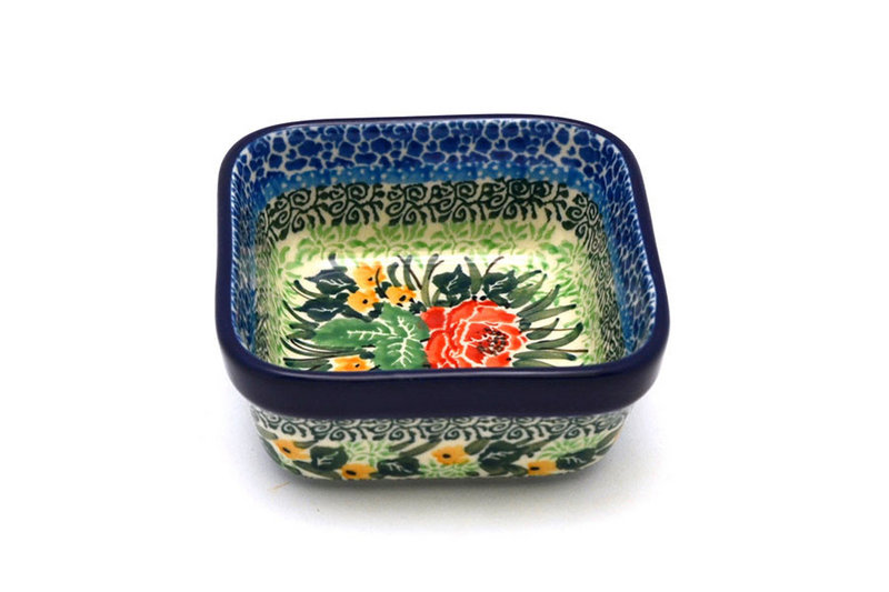Ceramika Artystyczna Polish Pottery Ramekin - Square - Unikat Signature - U4400 428-U4400 (Ceramika Artystyczna)