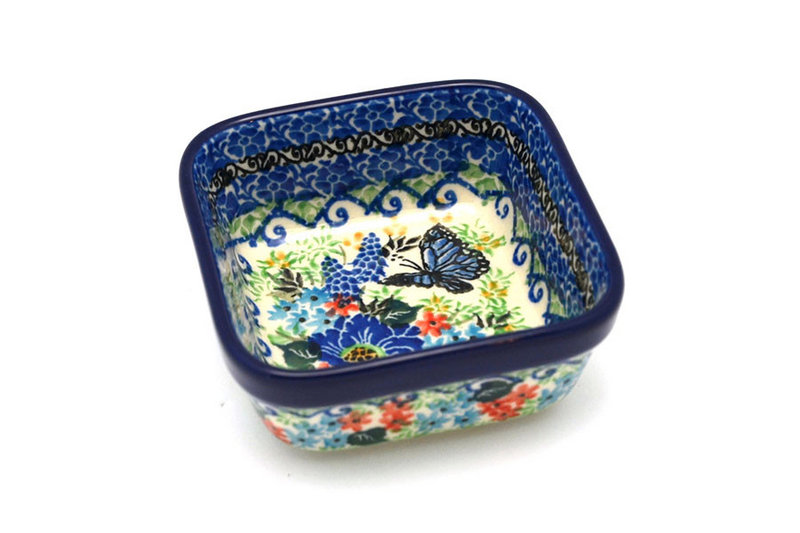Ceramika Artystyczna Polish Pottery Ramekin - Square - Unikat Signature - U4600 428-U4600 (Ceramika Artystyczna)