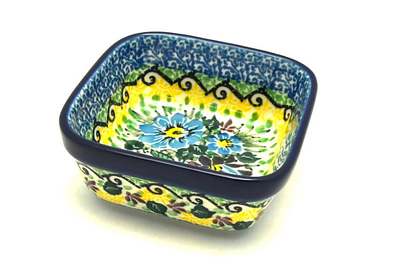 Ceramika Artystyczna Polish Pottery Ramekin - Square - Unikat Signature - U4613 428-U4613 (Ceramika Artystyczna)