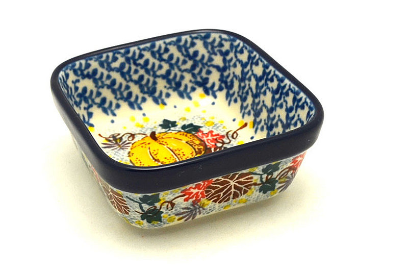 Ceramika Artystyczna Polish Pottery Ramekin - Square - Unikat Signature - U4741 428-U4741 (Ceramika Artystyczna)