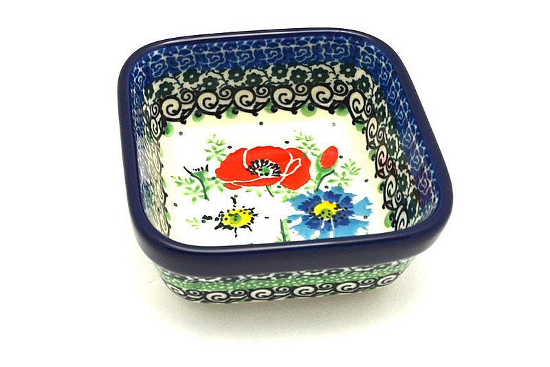 Ceramika Artystyczna Polish Pottery Ramekin - Square - Unikat Signature - U4968 428-U4968 (Ceramika Artystyczna)