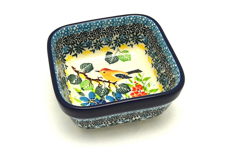 Ceramika Artystyczna Polish Pottery Ramekin - Square - Unikat Signature - U5098 428-U5098 (Ceramika Artystyczna)
