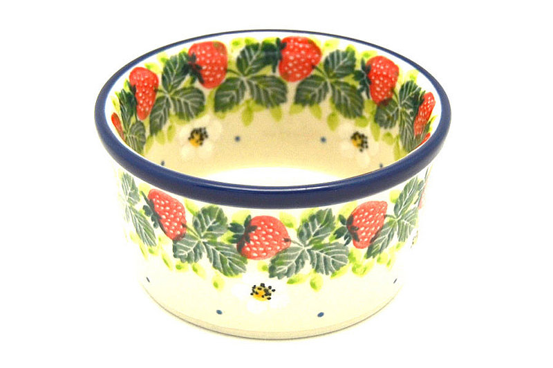 Ceramika Artystyczna Polish Pottery Ramekin - Strawberry Field 409-2709a (Ceramika Artystyczna)