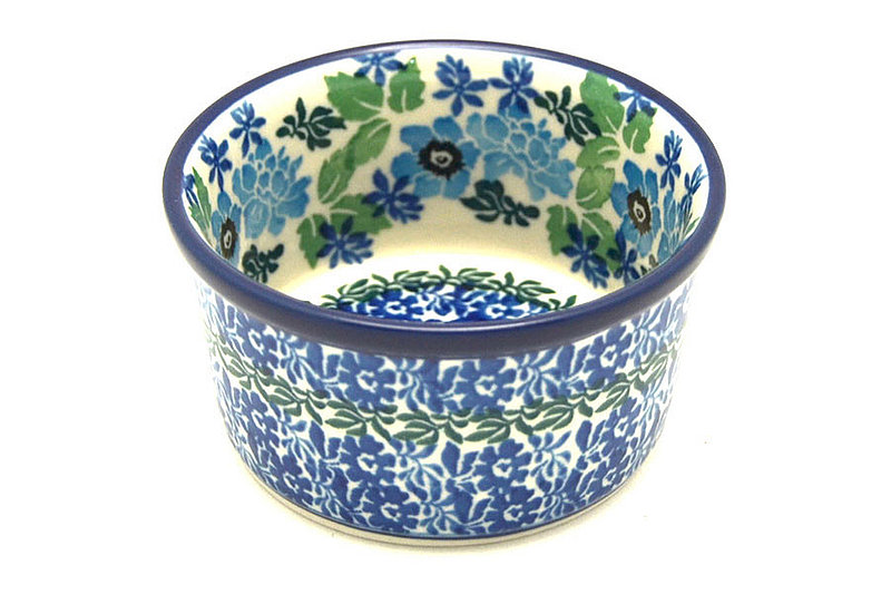 Ceramika Artystyczna Polish Pottery Ramekin - Wild Indigo 409-1865a (Ceramika Artystyczna)