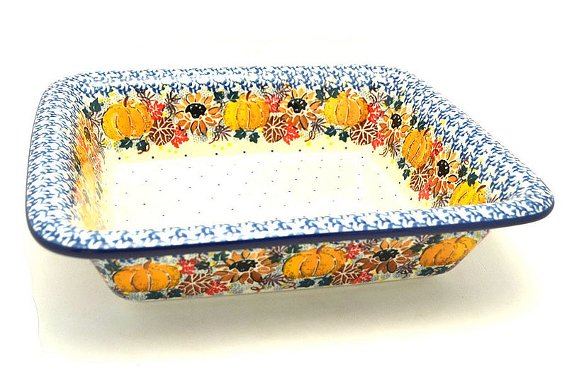 Ceramika Artystyczna Polish Pottery Rectangular Baker with Rim - Unikat Signature - U4741 856-U4741 (Ceramika Artystyczna)