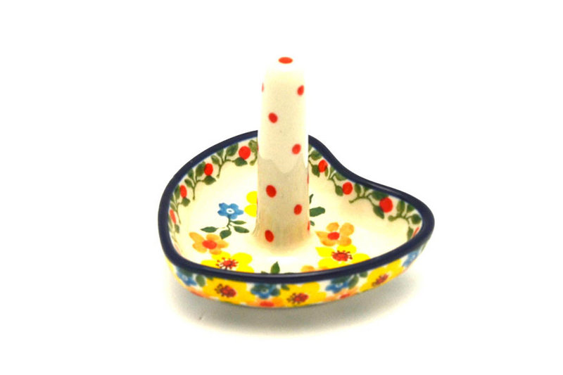 Ceramika Artystyczna Polish Pottery Ring Holder - Buttercup 904-2225a (Ceramika Artystyczna)