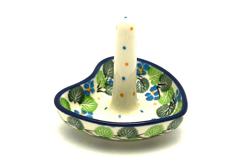 Ceramika Artystyczna Polish Pottery Ring Holder - Spring Viola 904-2339a (Ceramika Artystyczna)