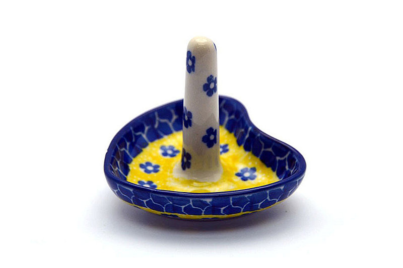 Ceramika Artystyczna Polish Pottery Ring Holder - Sunburst 904-859a (Ceramika Artystyczna)