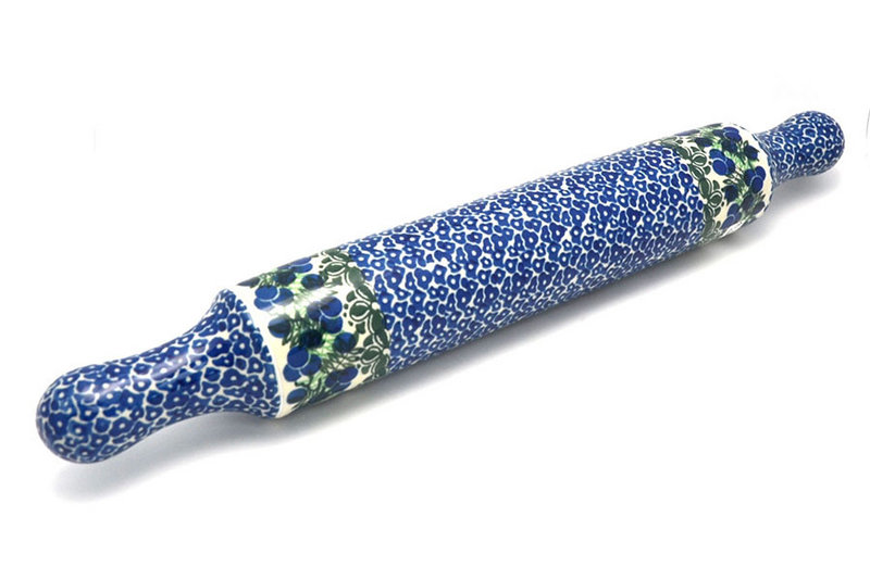 Ceramika Artystyczna Polish Pottery Rolling Pin - Huckleberry 439-1413a (Ceramika Artystyczna)