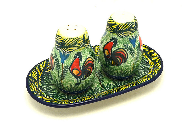 Ceramika Artystyczna Polish Pottery Salt & Pepper Set - Unikat Signature U2663 131-U2663 (Ceramika Artystyczna)