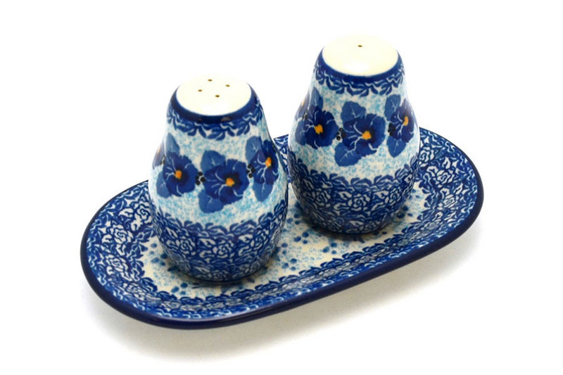 Ceramika Artystyczna Polish Pottery Salt & Pepper Set - Unikat Signature U3639 131-U3639 (Ceramika Artystyczna)