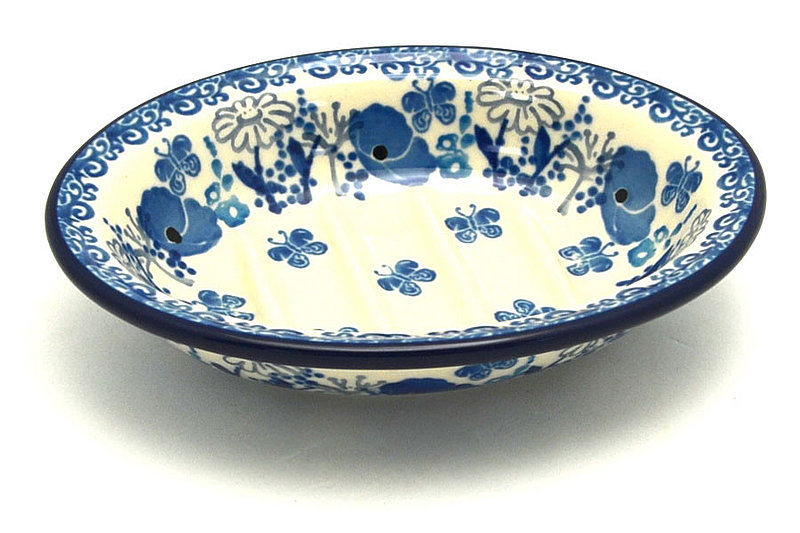 Ceramika Artystyczna Polish Pottery Soap Dish - Evening Poppies 510-2902a (Ceramika Artystyczna)