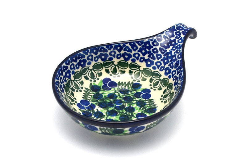 Ceramika Artystyczna Polish Pottery Spoon/Ladle Rest - Huckleberry 174-1413a (Ceramika Artystyczna)