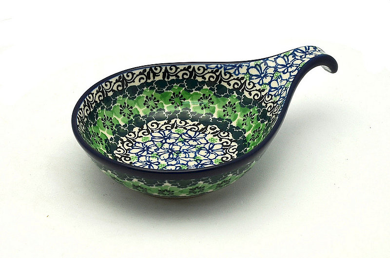 Ceramika Artystyczna Polish Pottery Spoon/Ladle Rest - Kiwi 174-1479a (Ceramika Artystyczna)