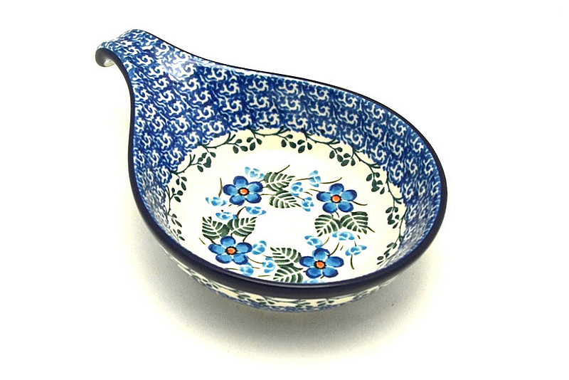 Ceramika Artystyczna Polish Pottery Spoon/Ladle Rest - Parisian Posies 174-2272a (Ceramika Artystyczna)