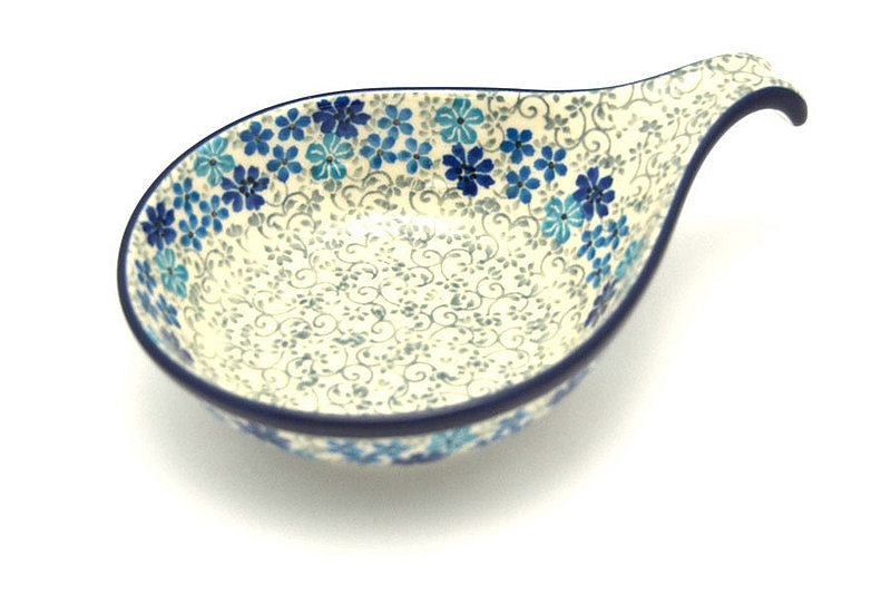Polish Pottery Spoon/Ladle Rest - Sea Blossom