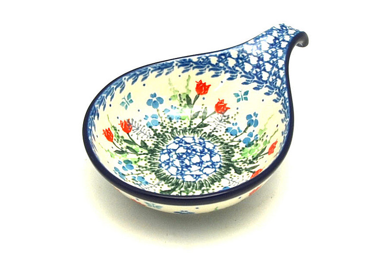 Ceramika Artystyczna Polish Pottery Spoon/Ladle Rest - Tulip Horizon 174-2903a (Ceramika Artystyczna)