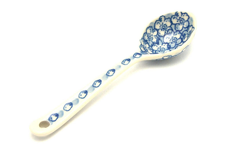 Polish Pottery Spoon - Medium - Daisy Flurry
