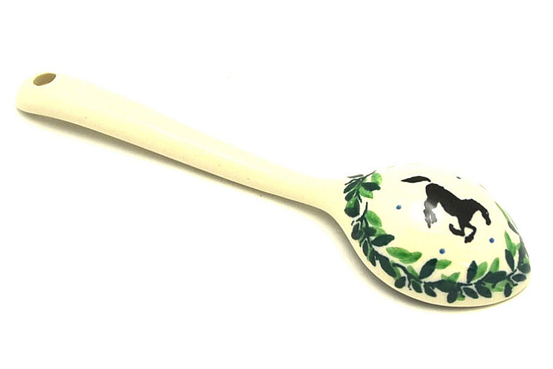 Ceramika Artystyczna Polish Pottery Spoon - Medium - Dark Horse 590-2241a (Ceramika Artystyczna)