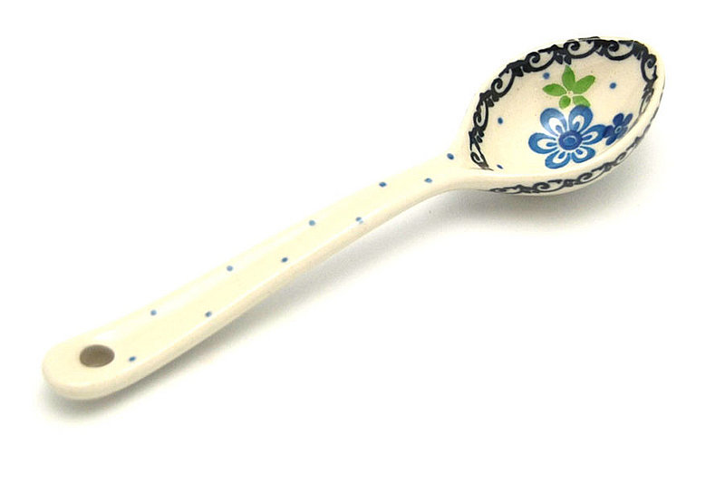 Polish Pottery Spoon - Medium - Flower Works