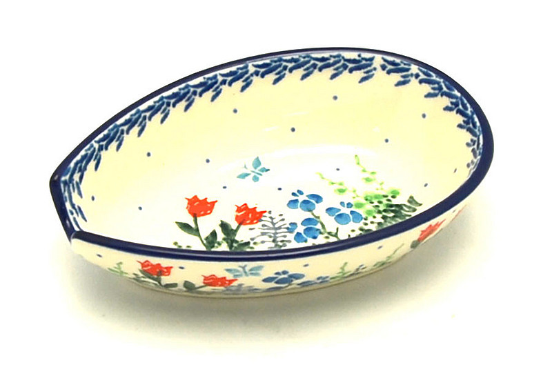 Ceramika Artystyczna Polish Pottery Spoon Rest - Tulip Horizon 381-2903a (Ceramika Artystyczna)