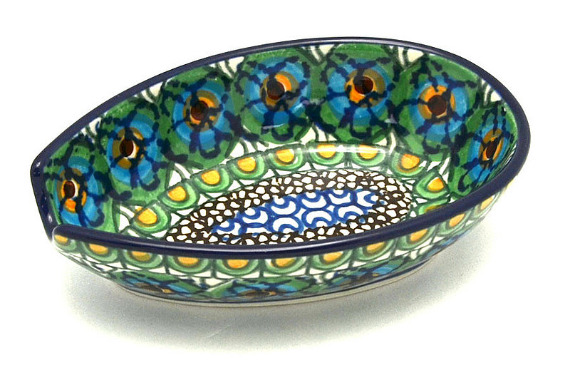 Ceramika Artystyczna Polish Pottery Spoon Rest - Unikat Signature - U0151 381-U0151 (Ceramika Artystyczna)