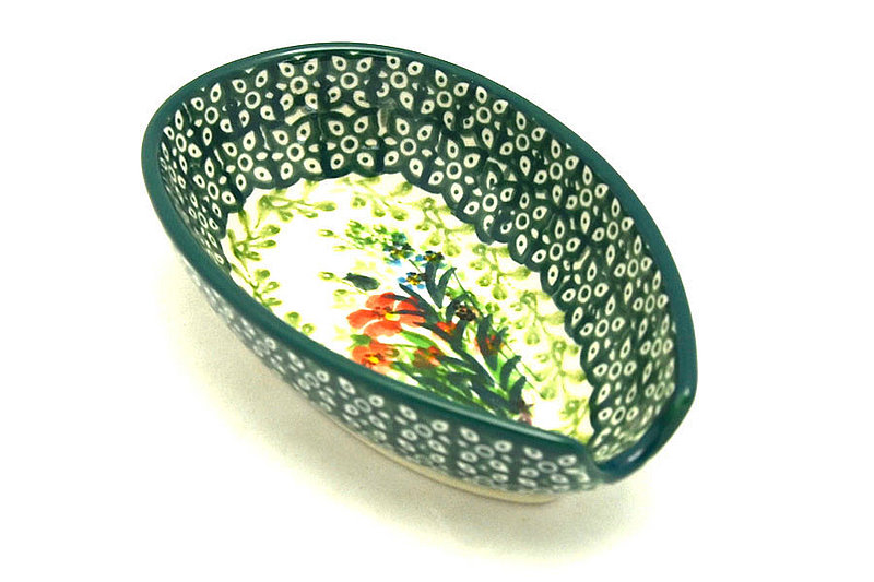 Ceramika Artystyczna Polish Pottery Spoon Rest - Unikat Signature - U4335 381-U4335 (Ceramika Artystyczna)
