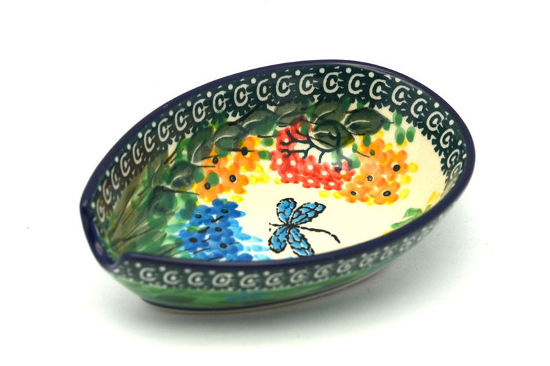 Ceramika Artystyczna Polish Pottery Spoon Rest - Unikat Signature - U4612 381-U4612 (Ceramika Artystyczna)