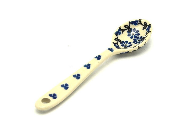 Polish Pottery Spoon - Small - Silver Lace