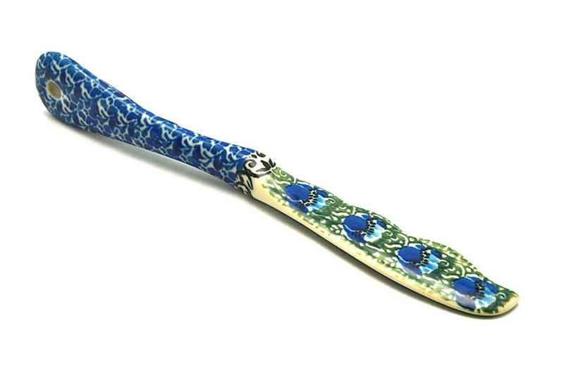 Ceramika Artystyczna Polish Pottery Spreader - Peacock Feather 563-1513a (Ceramika Artystyczna)