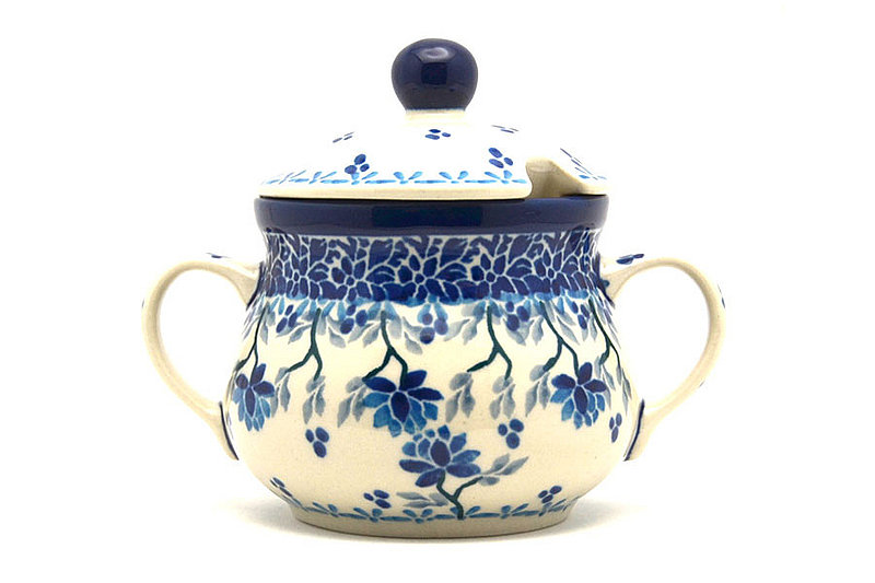 Ceramika Artystyczna Polish Pottery Sugar Bowl - Clover Field 035-2524a (Ceramika Artystyczna)