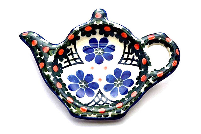 Polish Pottery Tea Bag Holder - Primrose