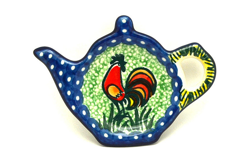Ceramika Artystyczna Polish Pottery Tea Bag Holder - Unikat Signature - U2663 766-U2663 (Ceramika Artystyczna)